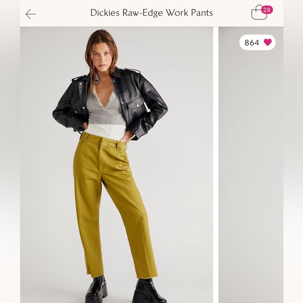 Dickies raw edge work pants